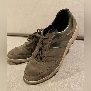 Mephisto Brown Leather Sneakers